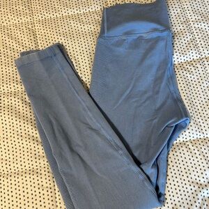 Women's Blue High-Waisted Leggings